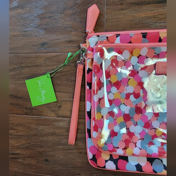 Vera Bradley Pixie Confetti Beach Pouch Set of 2 NWT Never Used Brand New - Picture 4 of 11